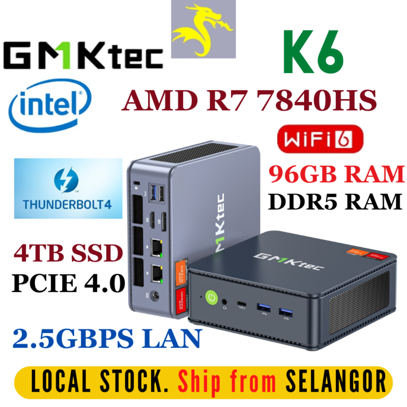 dragon mall online gmktec k6 amd ryzen 7 7840hs mini pc recomendation