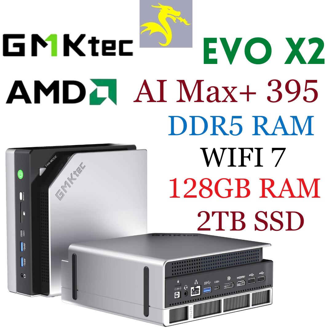 GMKtec EVO X2 AMD AI Max+ 395 Windows Mini PC 128GB DDR5